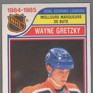 1985-1986 Meilleurs marqueurs de l'O-Pee-Chee #257 Wayne Gretzky Oilers d'Edmonton