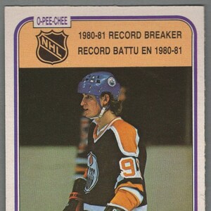 1981-1982 O-Pee-Chee #392 Wayne Gretzky Batteur de record Oilers d'Edmonton