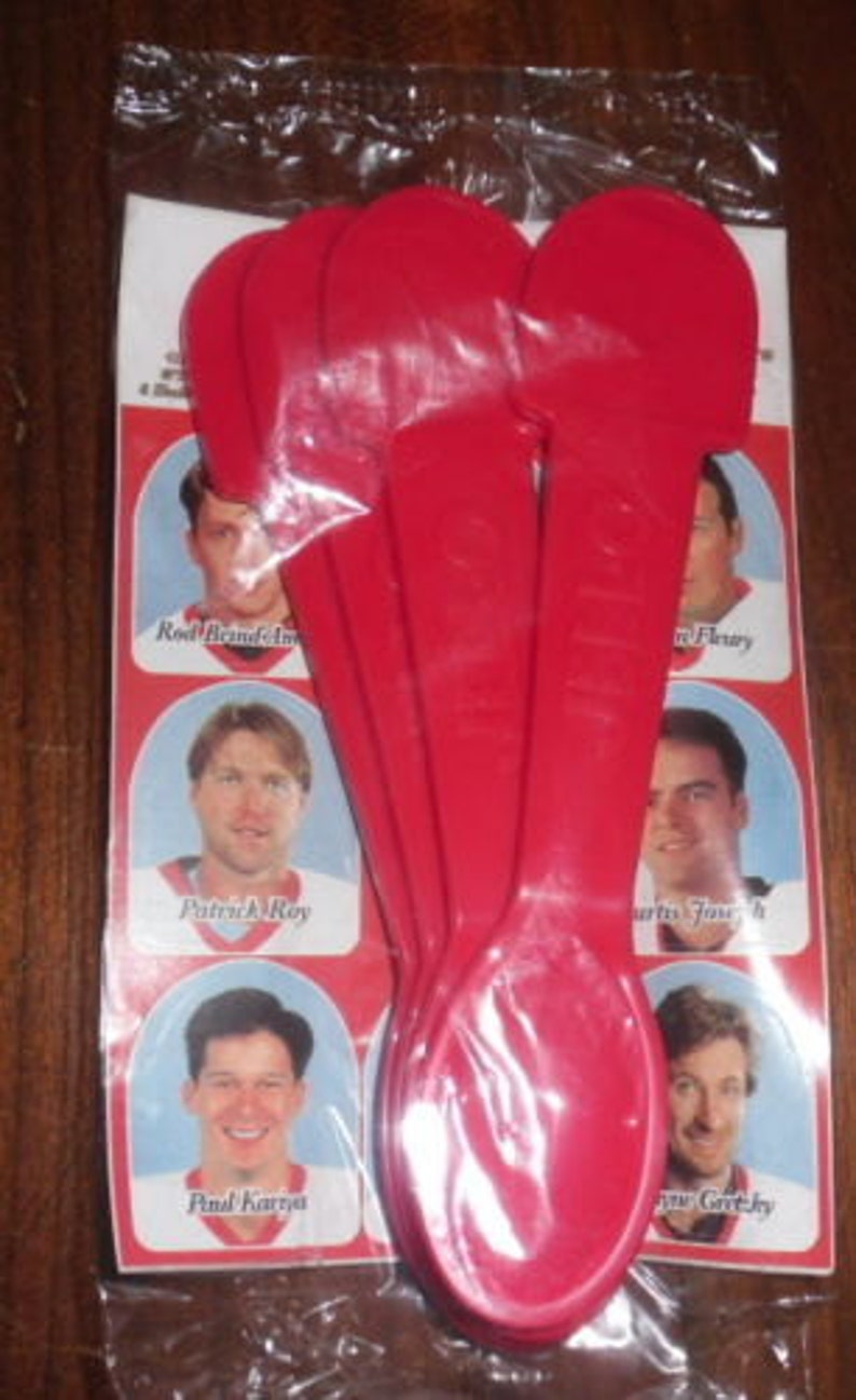 1997 KRAFT Jello Spoon Team Canada Set of 8 Gretzky, Roy, Lindros Etc