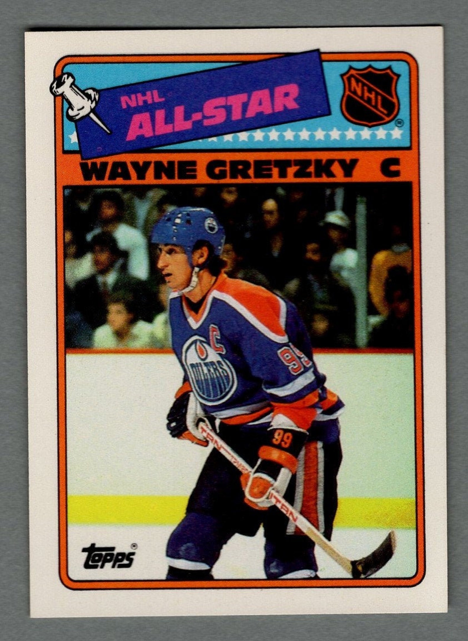 198889 Topps Allstar Insert Sticker 8 Wayne Gretzky Edmonton Oilers