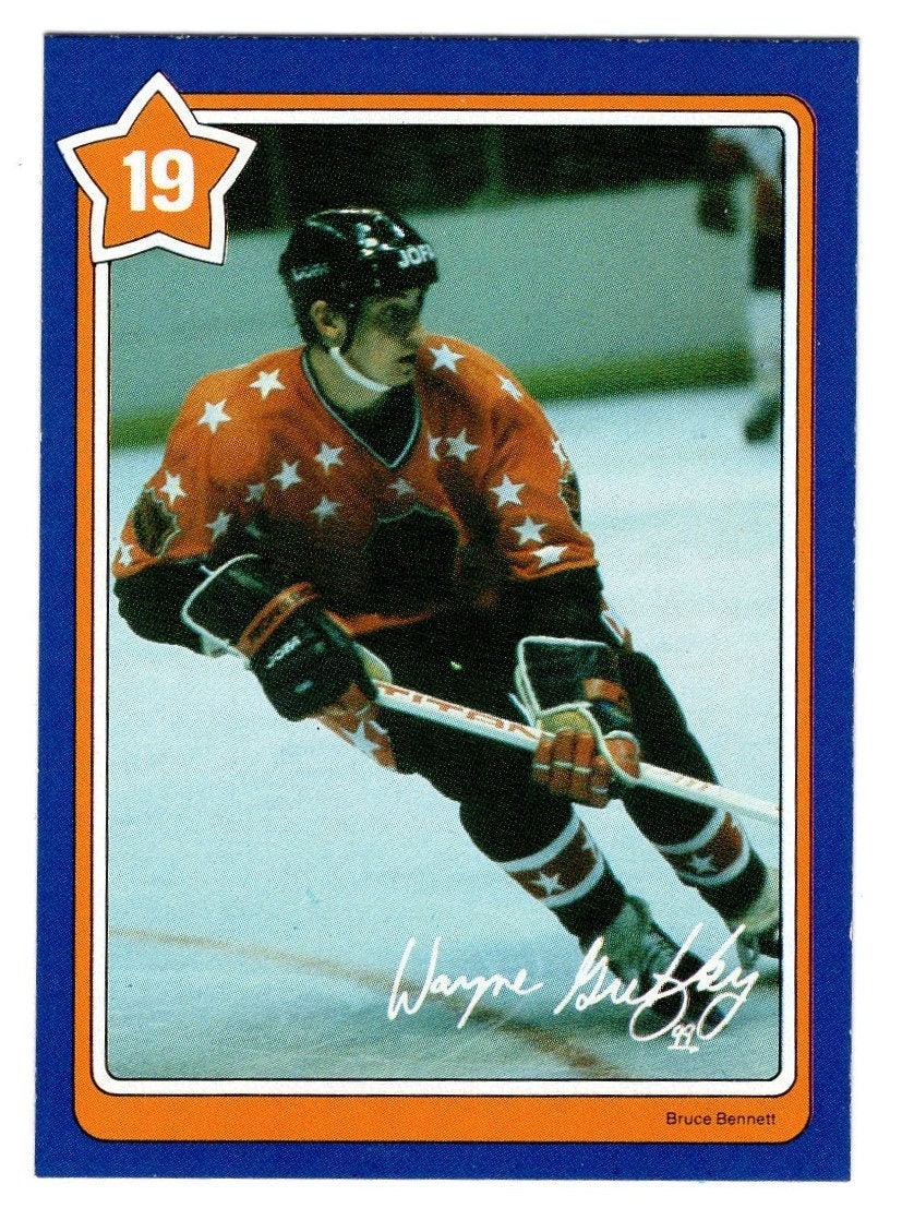 1982-83 Neilson's Cookie Card #19 Wayne Gretzky All-Star