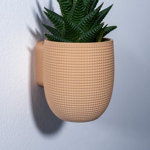 Wall Planter with Hidden Drip Tray - The Grid