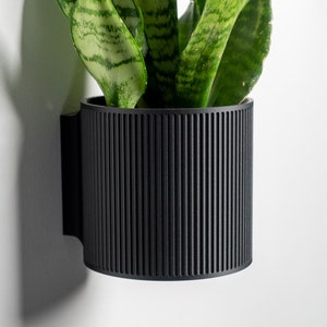 Wall Planter, 6 Color Options The Heywood Black