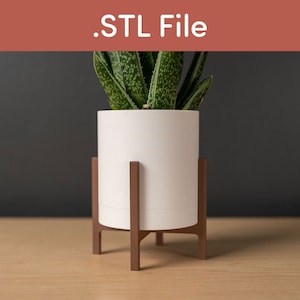Classic Planter with Stand STL File for 3D Printing