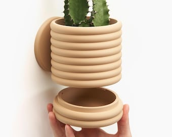 Wall Planter with Hidden Drip Tray - The Wall Poppy