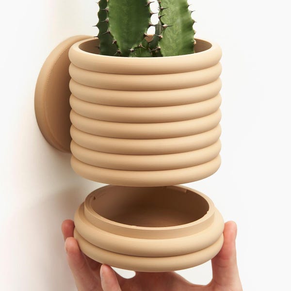 Wall Planter with Hidden Drip Tray - The Wall Poppy