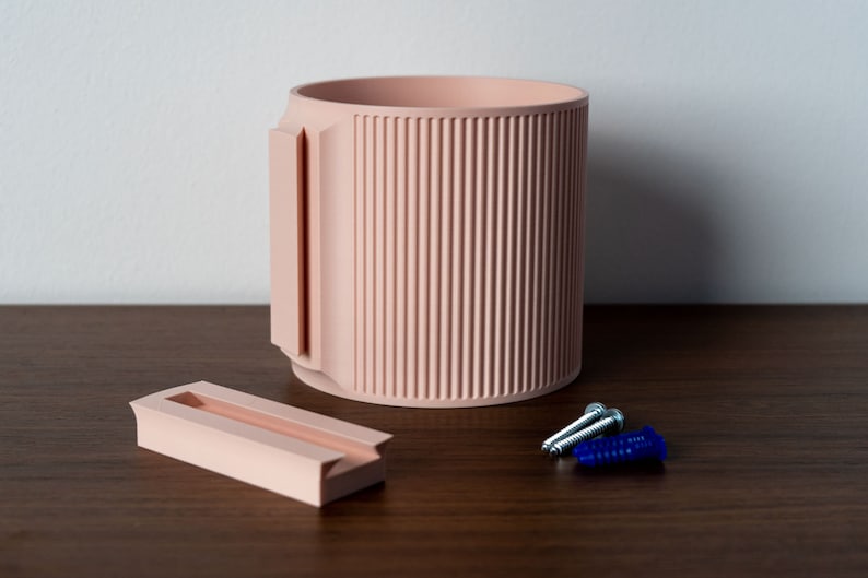 Wall Planter, 6 Color Options The Heywood Pastel Pink