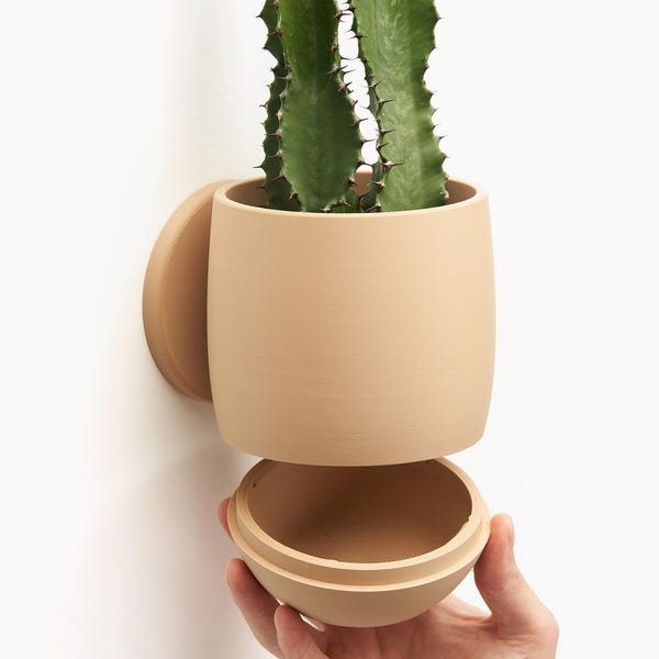 Wall Planter with Hidden Drip Tray - Simple Planter