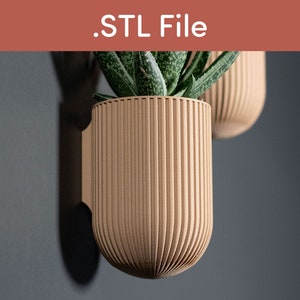 Wall Mounted Planter STL File for 3D Printing - The Ira