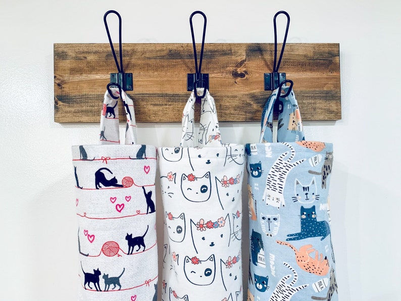 Cat Plastic Bag Holder Litter Bag Holder Cat Organization Etsy