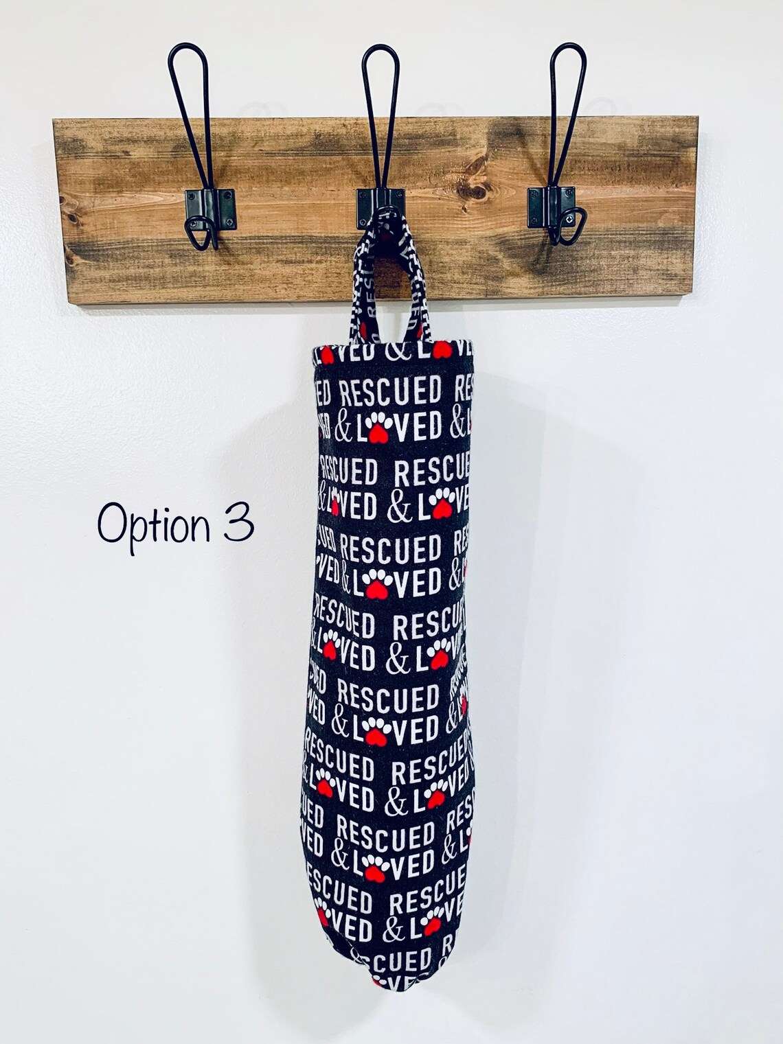 Dog plastic bag holder dog poop bag kitchen organization Etsy