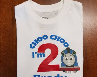 Custom Thomas The Train Birthday Shirt