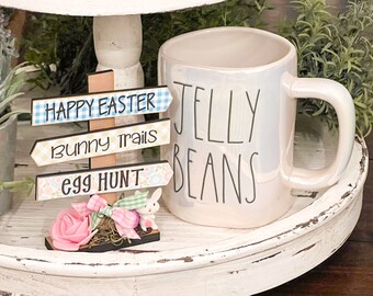 Mini Wood Sign | Easter Sign | Tiered Tray Easter Decor | Mini Easter Tier Tray Sign | Easter Tier Tray Sign ButtermilkChic