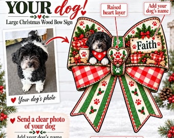 Custom Dog Sign from Your Photos | Personalized Pet Sign | Dog Decor | Custom Dog Portrait Sign | Dog Lover Gift | Tiered Tray Shelf Sign