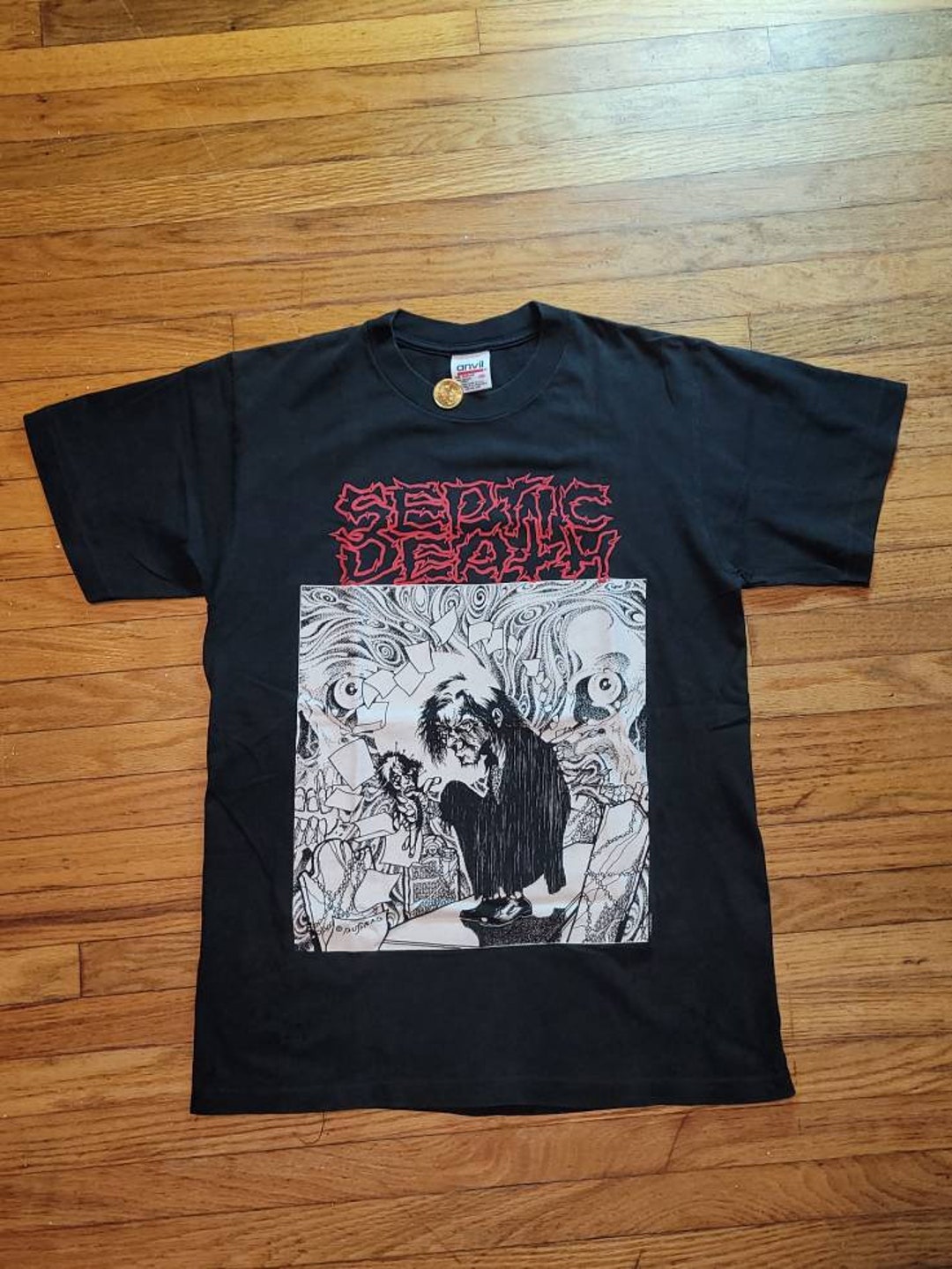 Vintage 90s Pushead Septic Death Burial Mai so Tee Shirt Size - Etsy