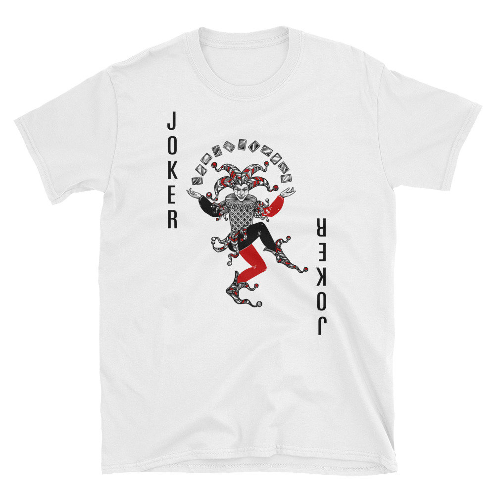 Joker Casino Swarovski　Long T-shirt Black Joker T-shirt, Evil Jonkler Tee Shirt, Funny Tshirt