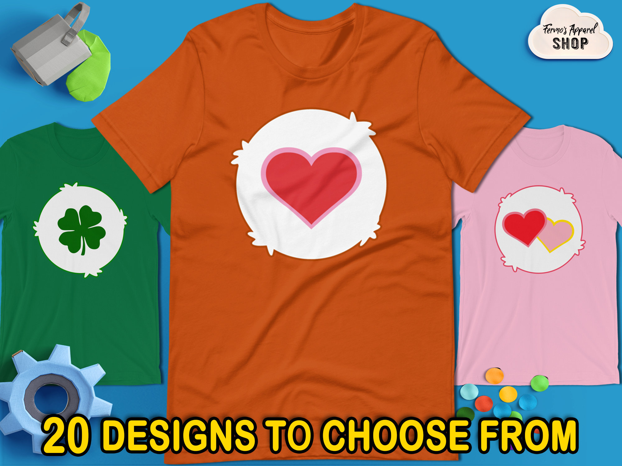 care bear t shirts for halloween