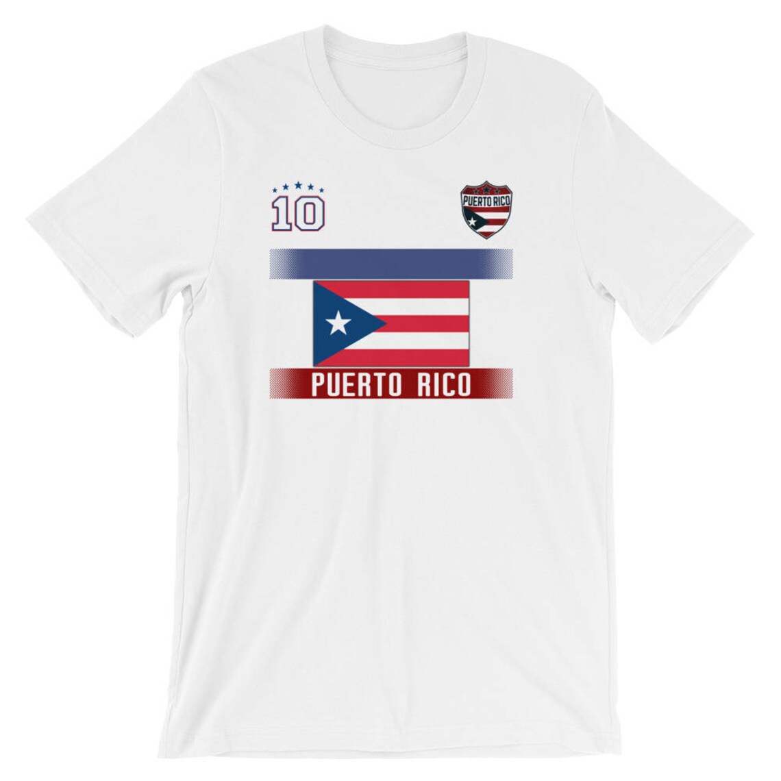 Puerto Rico Soccer Jersey with Flag / Original National Soccer Etsy