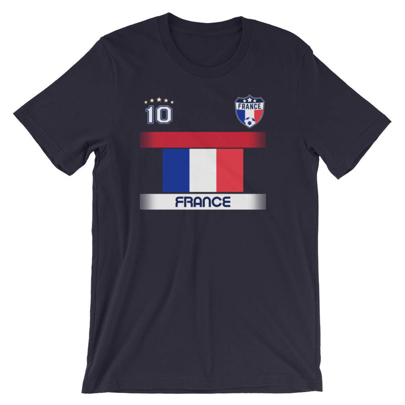 France Soccer Jersey With Flag / Original National Soccer Logo Etsy