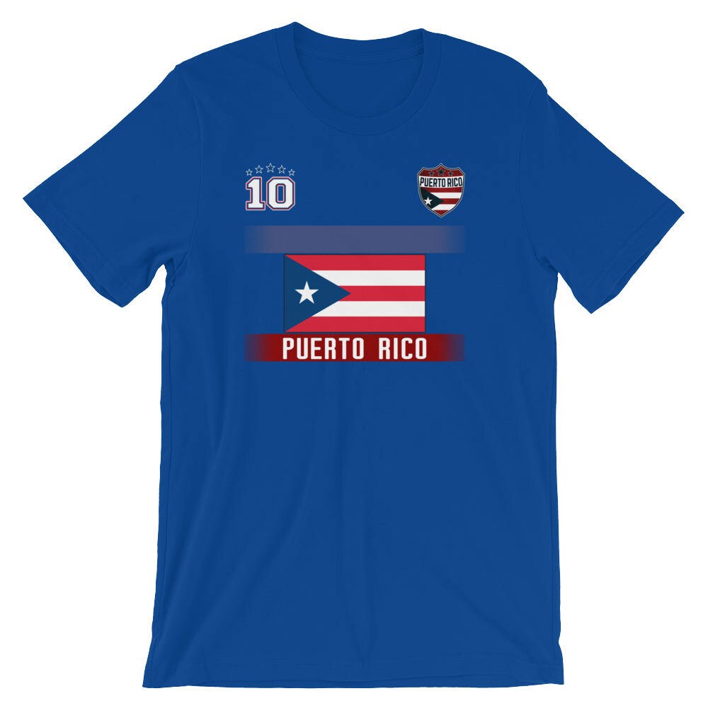 Puerto Rico Soccer Jersey with Flag / Original National Soccer Etsy