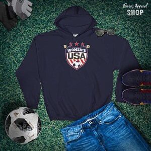 Vintage USA Women&#39;s Soccer Hoodie: National Team Sweatshirt