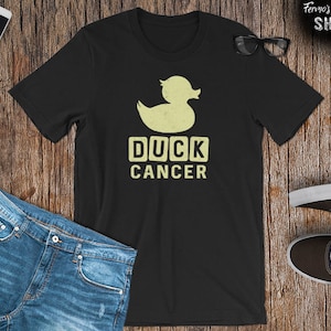 Funny Duck Cancer Awareness shirt, Cancer Awareness Apparel, Cancer Month Awareness TShirt, Rubber duck design for men and women, Clothing