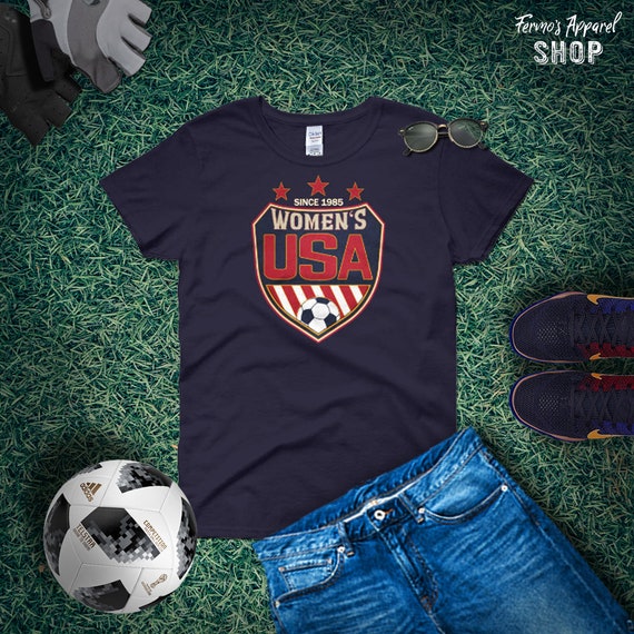 USA Flag 2019 France - Women's World Soccer Tournament Tee USA Flag 2019 France - Women's World Soccer Tournament Tee
