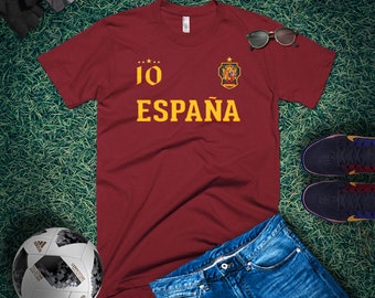 Spain Soccer T-shirt: World Cup España #10 Jersey