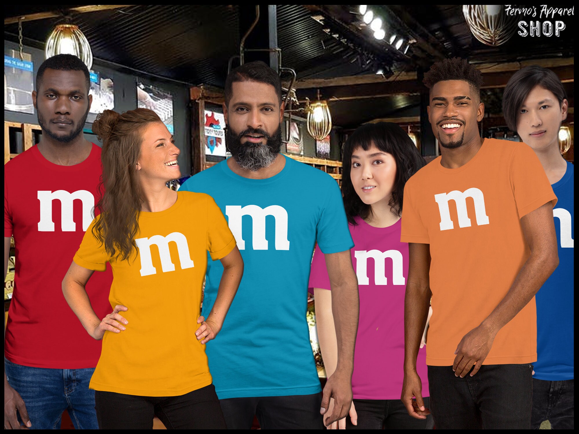 M&M Costume Tshirts Halloween M and M Group Costume Shirts. Etsy