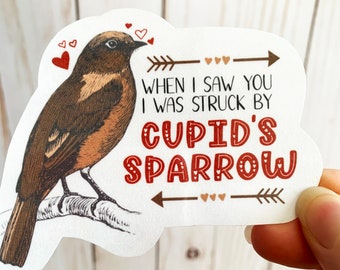 Large Sparrow with Arrow Sticker