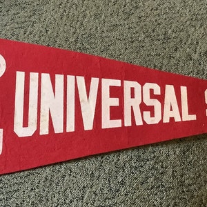 Vintage Hollywood Universal Studios Pennant Banner Souvenir California