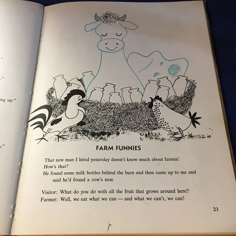 Jokes Riddles Funny Stories by Osccar Weigle 1959 Hardcover Etsy