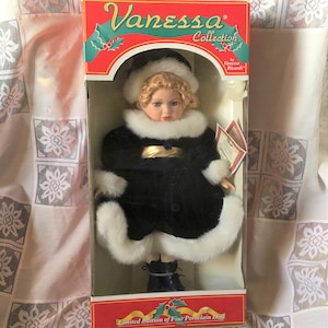 Vintage 1998 Vanessa Collection by Vanessa Ricardi Porcelain Ice Skating Doll