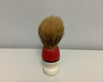 Vintage Red & White Shaving Brush 705/7 Made in Israel