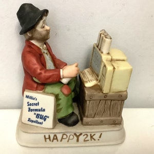 Vintage Waco Melody in Motion 2000 Member Figurine Y2K Willie The Hobo