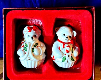Lenox Holiday Bear Salt and Pepper Set