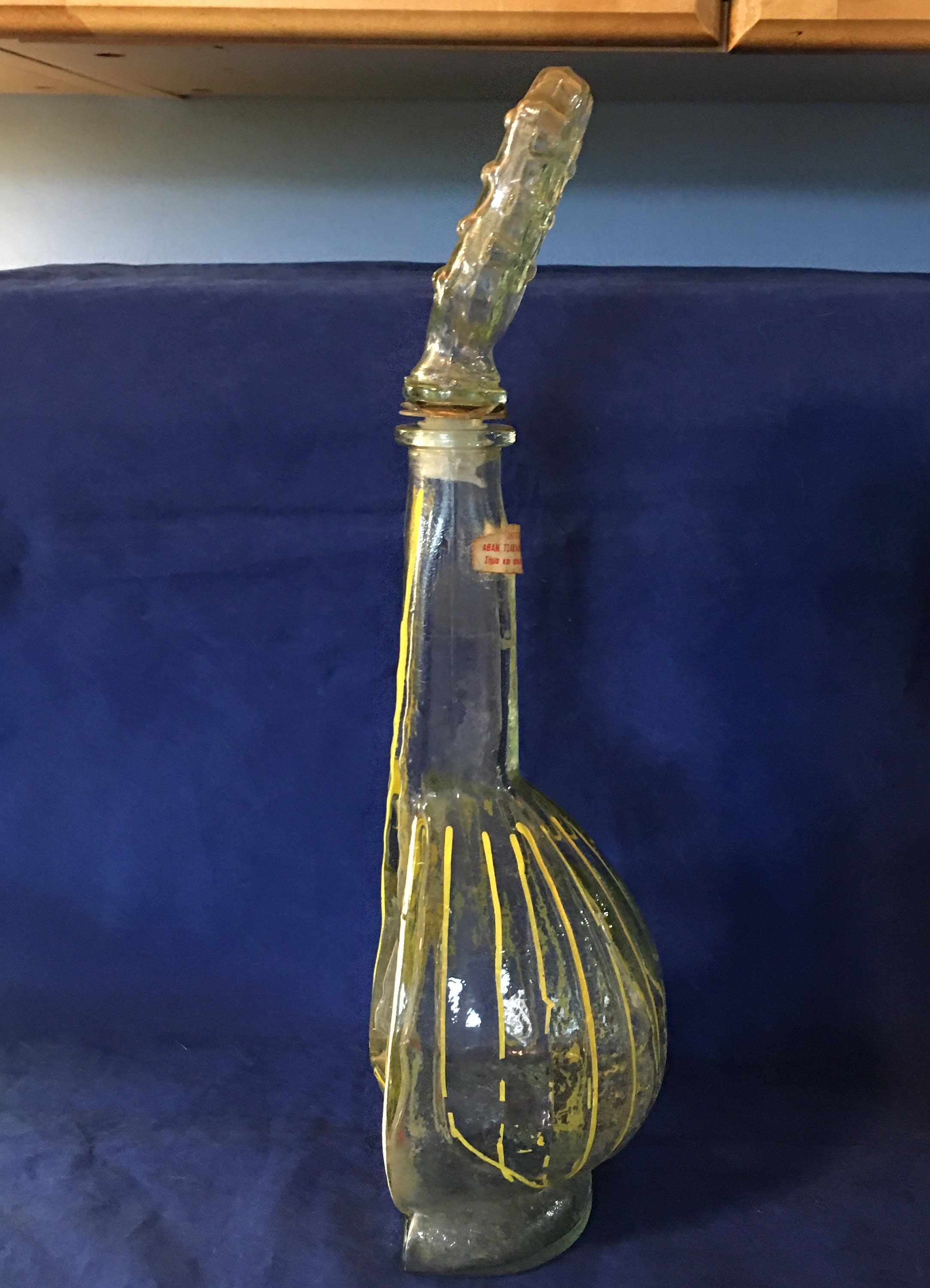 Bouzouki Greek Mandolin Decanter 1969 Wine Bottle Musical Etsy