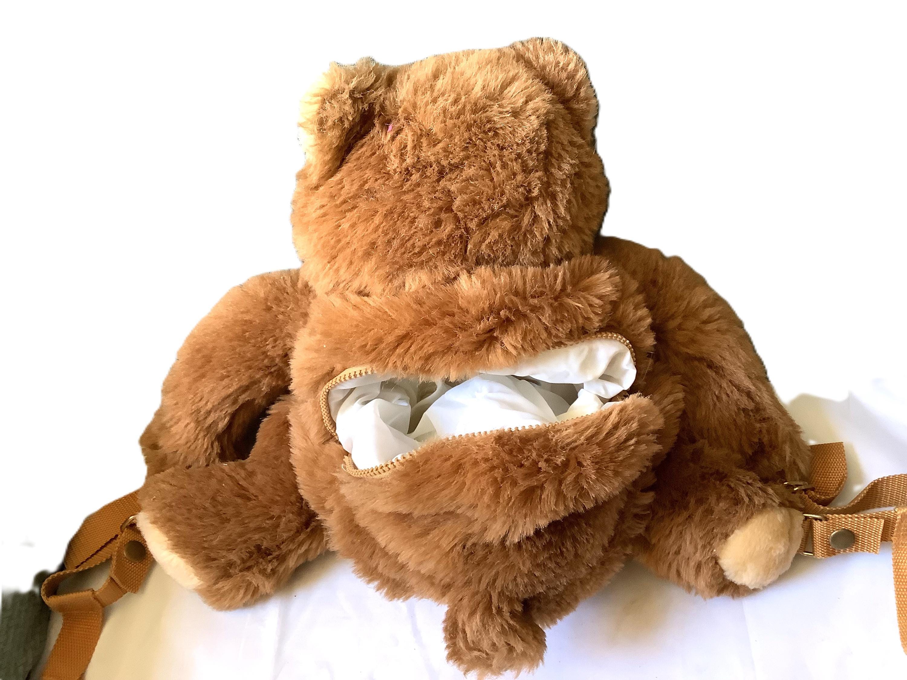 Vintage 80s Hug-A-Pet Teddy Bear Plush Backpack Retro Collectible VTG Hug a pet Backpack 80 main image 4