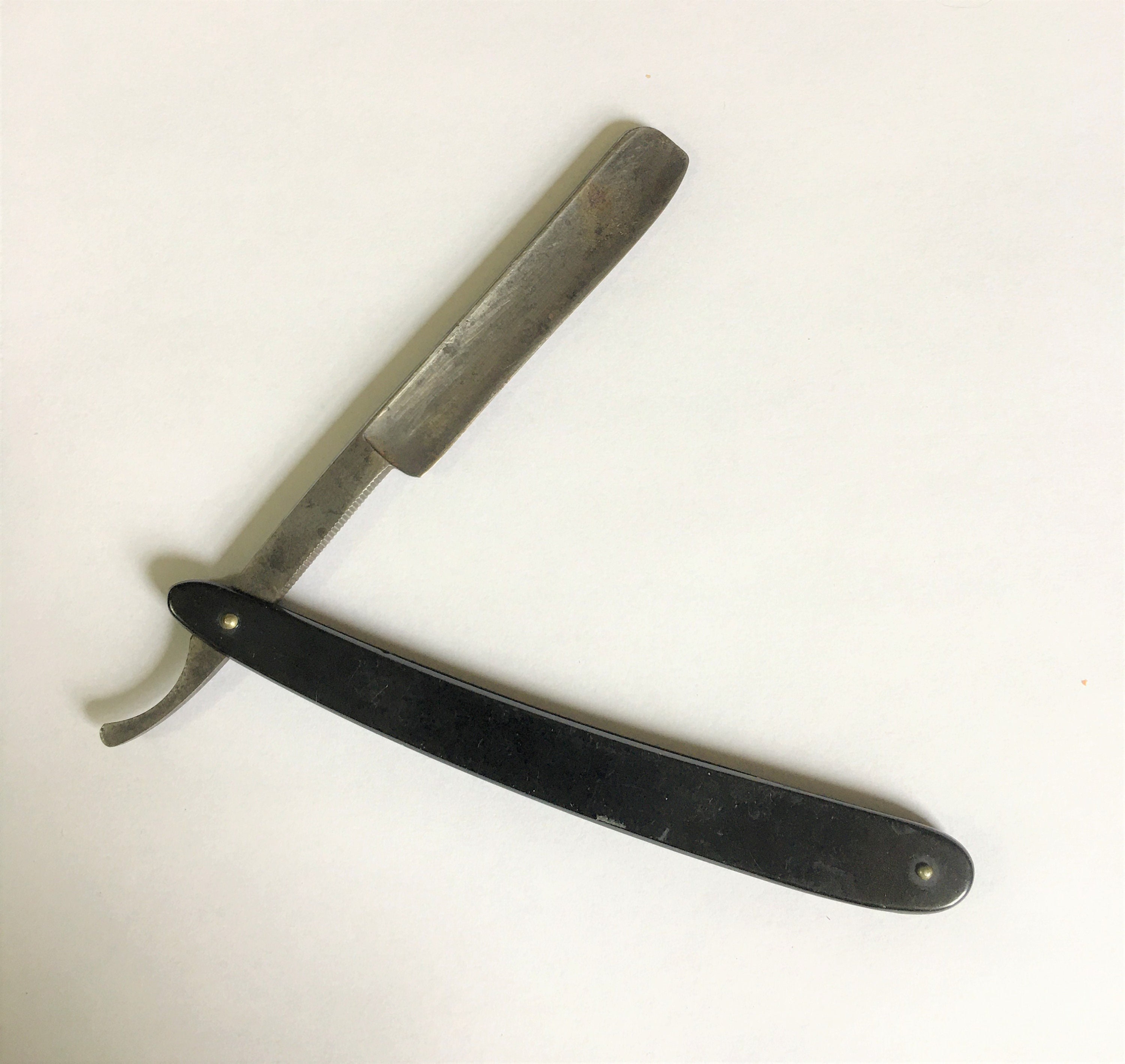 Antique G. Johnson 'Wedge' 7 stars & Hammer Straight razor 9/16" /1810-55 Rare!