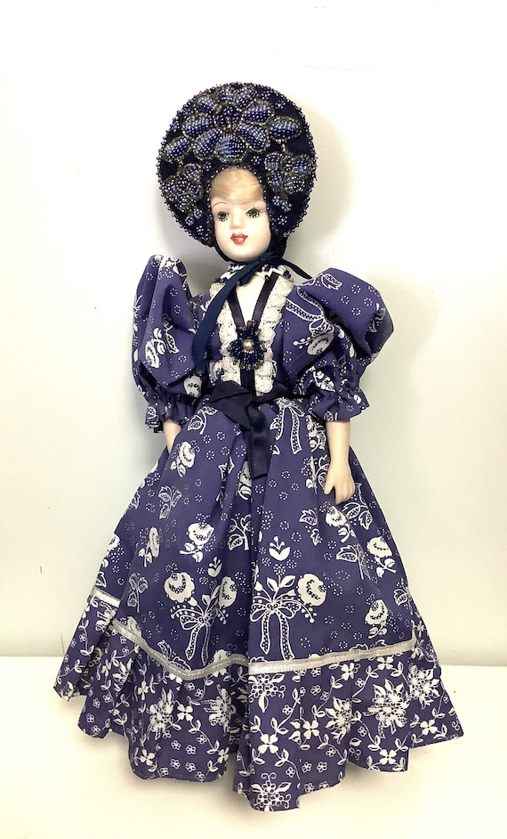 porcelain doll ロシア人形 Vintage Porcelain 18” Russian Doll | eBay