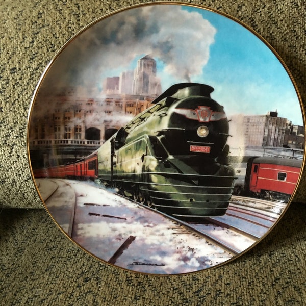 Great American Trains 1991 Limited Edition Collector Plate THE BROADWAY LIMITED