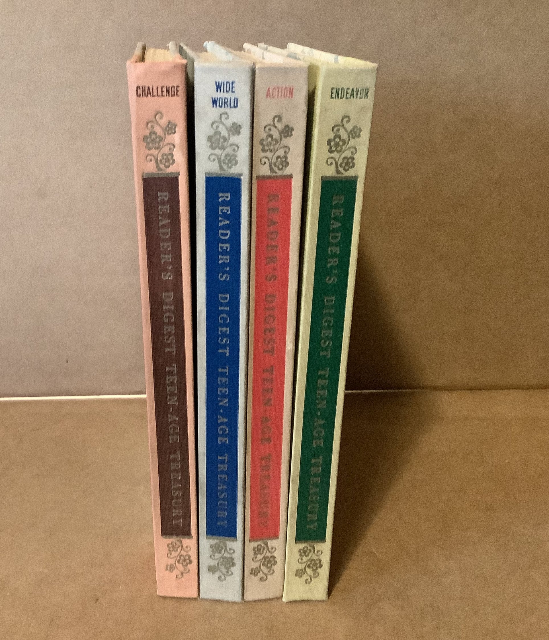 Vintage 1957 Reader's Digest Teen-Age Treasury (Complete 4 Volume Set)