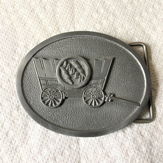 Vintage C+D Hit Metal Belt Buckle  With A Covered… - image 1