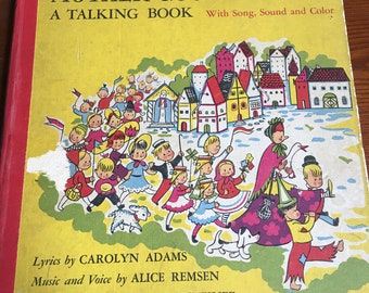 Vintage 1939 Mother Goose Parade Talking Book with Record