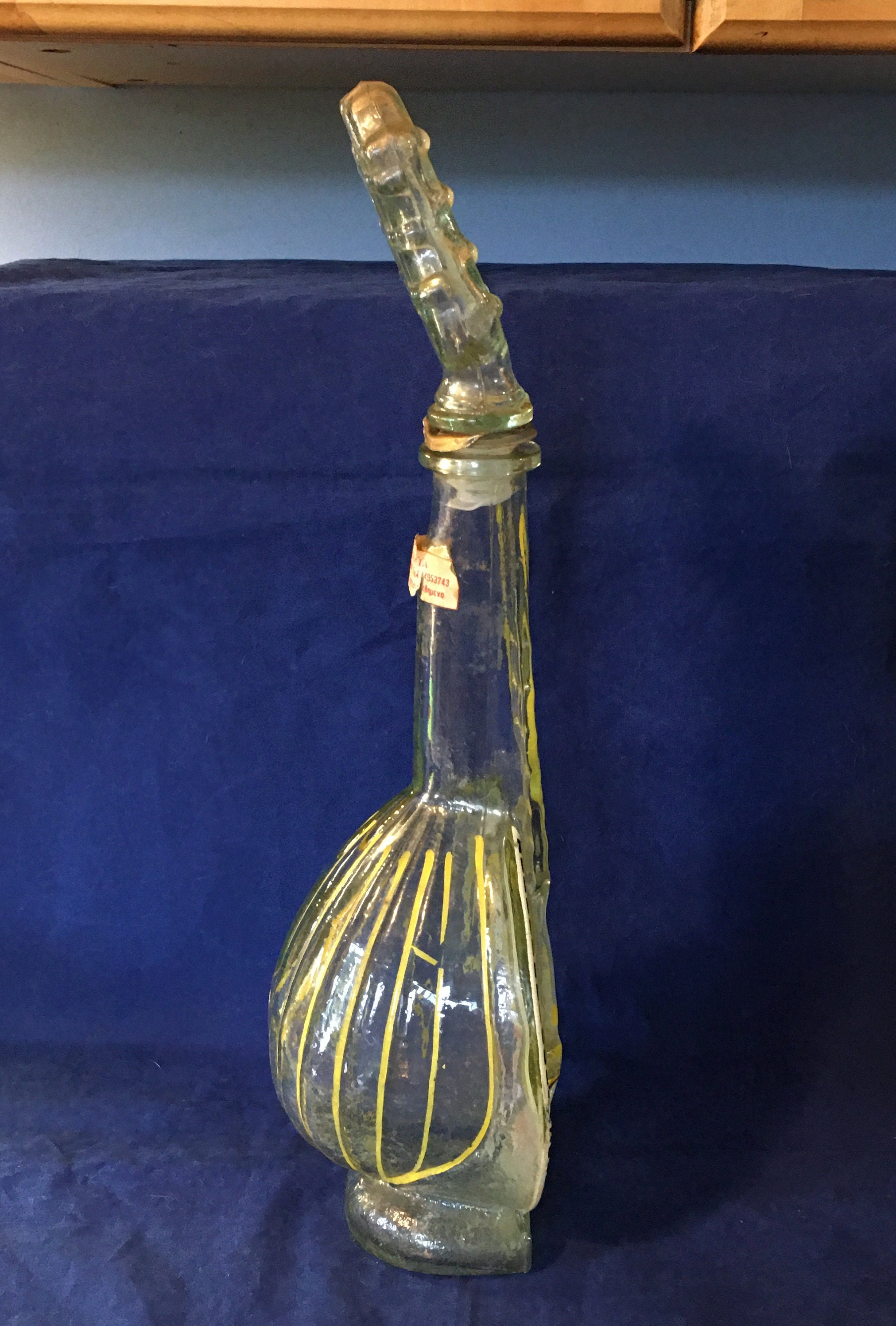 Bouzouki Greek Mandolin Decanter 1969 Wine Bottle Musical Etsy