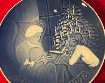 1978年 ロイヤルコペンハーゲン B&G「クリスマスの物語」コバルト