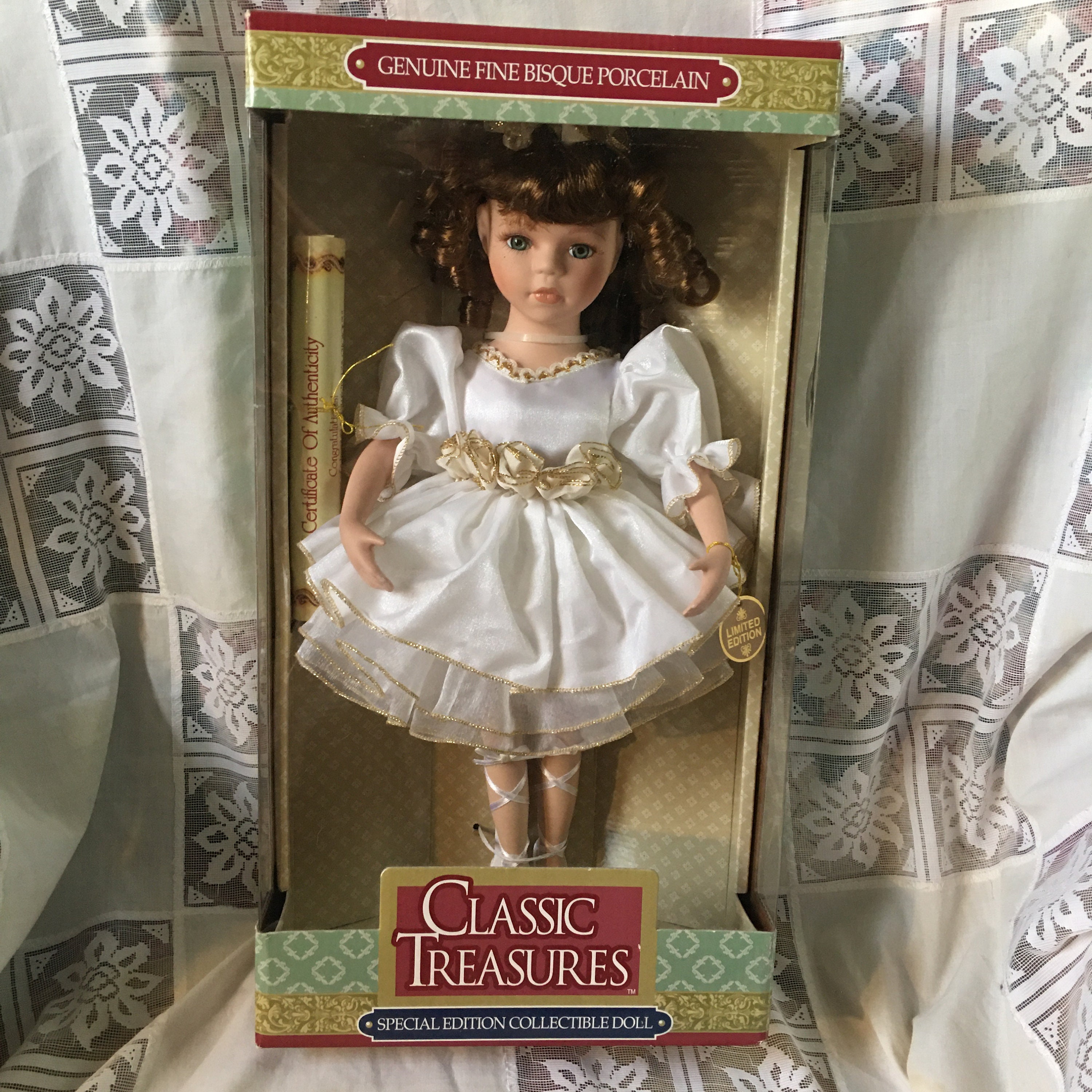 Genuine Fine Bisque Porcelain Doll