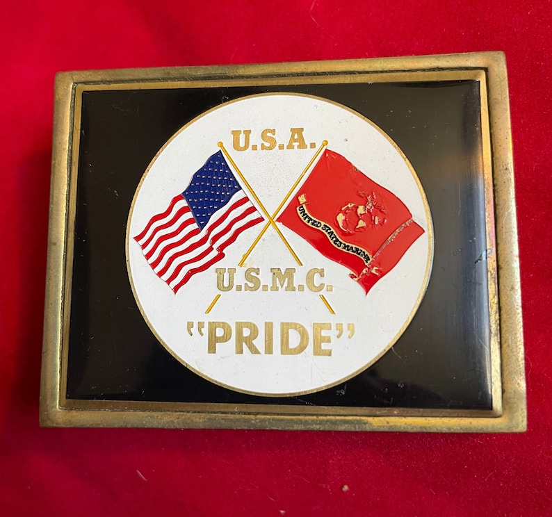 USMC United States Marine Corps Military NAP Brass Vintage - Etsy