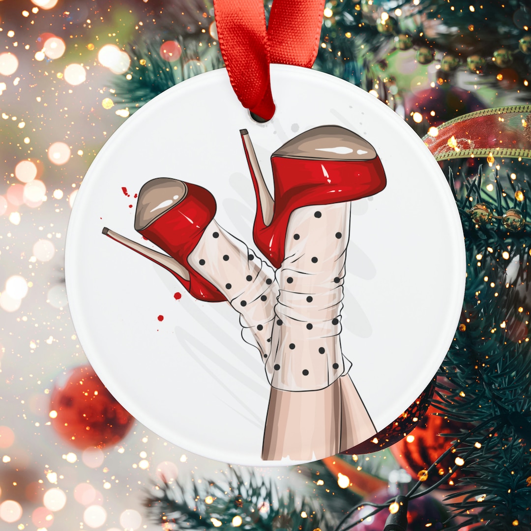 High Heel Christmas Ornaments 