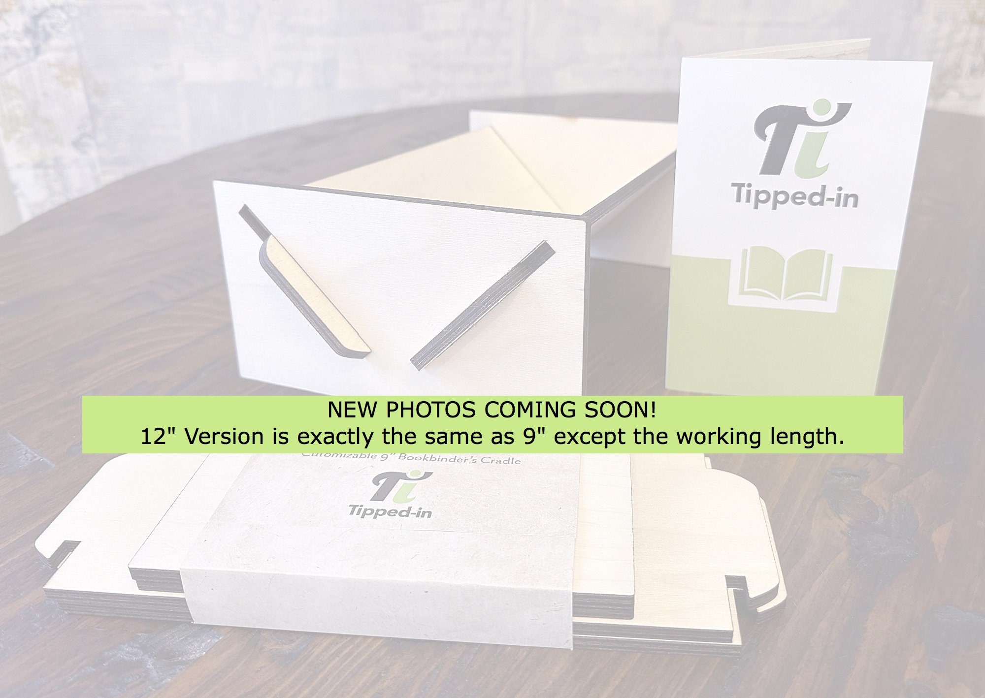 12in Bookbinder's Cradle Kit Customizable Unfinished Bookbinders Cradle